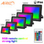 פרוזקטור דק חיצוני RGB עמיד למים